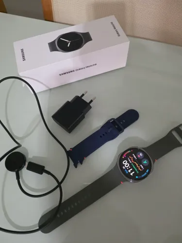 Samsung Galaxy Watch 8 Smartwatch 44 mm LTE Galaxy IA tela de cristal de safira grafite
