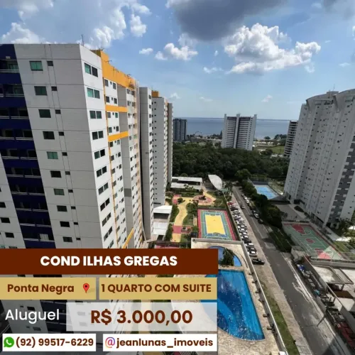 ILHAS GREGAS - Imóvel para aluguel com 1 quarto em Ponta Negra - Manaus - AM