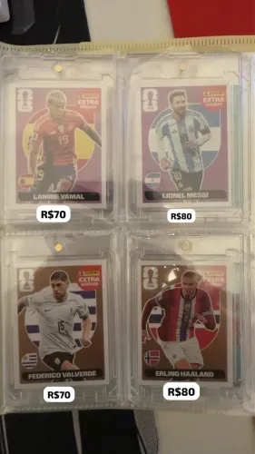 Coleção Panini - Legend Stickers (Messi, Haaland, Modric e mais)