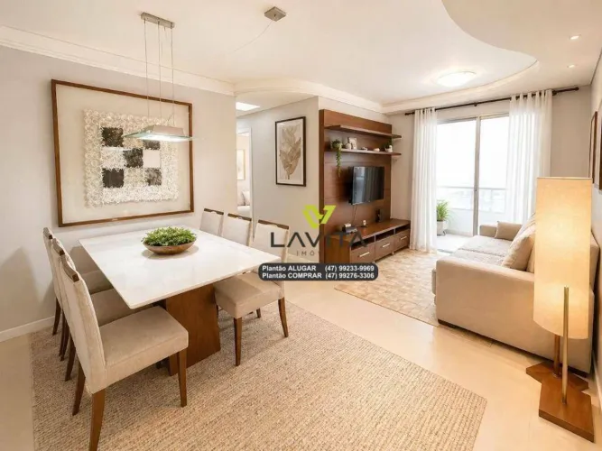 Apartamento mobiliado a VENDA no Edifício San Marco no Bairro Vila Nova em Blumenau-SC