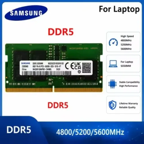 12X CARTÃO - MEMÓRIA DDR5 08GB 5600 Mhz SAMSUNG - NOVO ORIGINAL LACRADO - 12X CARTÃO
