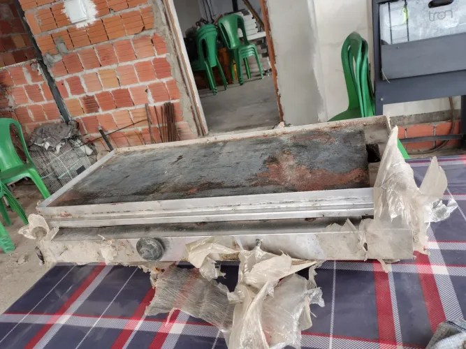 Chapa de sanduíches de inox 