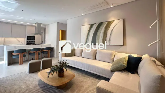 Apartamento mobiliado de 116m² com 3 suítes, para locação no bairro Nova Campinas, Campina