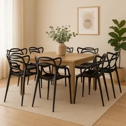 Lindas cadeiras kit de 4 unidades por 399,00 cor preta