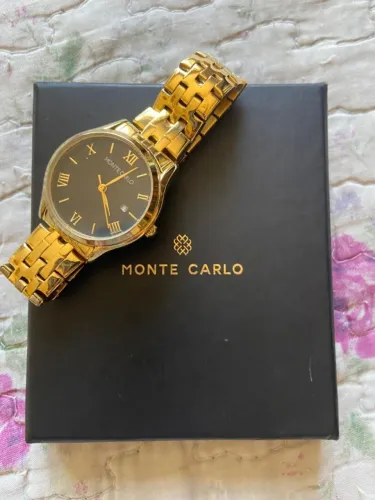 RELÓGIO MONTE CARLO FEM. DOURADO 