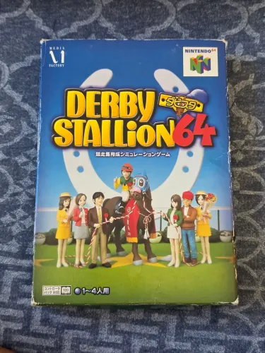 Jogo Original: Derby Stallion 64 (Completo na Caixa) - Nintendo 64 (Edição Japonesa)