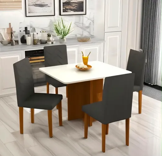 Mesa de Jantar c/ 4 Cadeiras Entrega e Montagem Grátis 