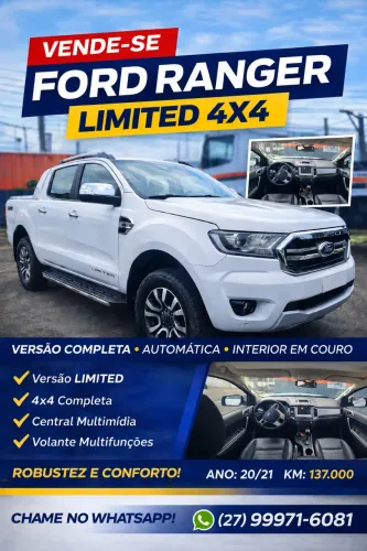 Ford Ranger Limited 3.2 20V 4X4 CD Aut. Dies. 2021