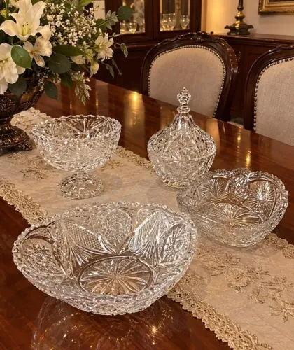4 peças cristal (colecionador)
