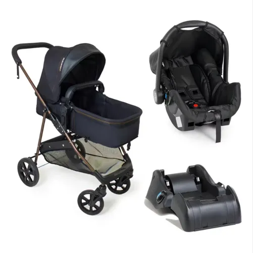 KIT CARRINHO + BEBÊ CONFORTO + BASE VEICULAR