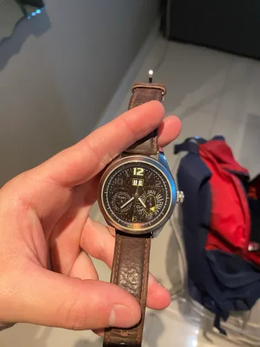 Relógio Fossil Automático Masculino Original Couro (ME1031)