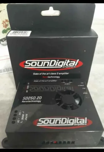 AMPLIFICADOR AUTOMOTIVO SOUNDIGITAL SD 250.2D 2 OHMS 400 RMS