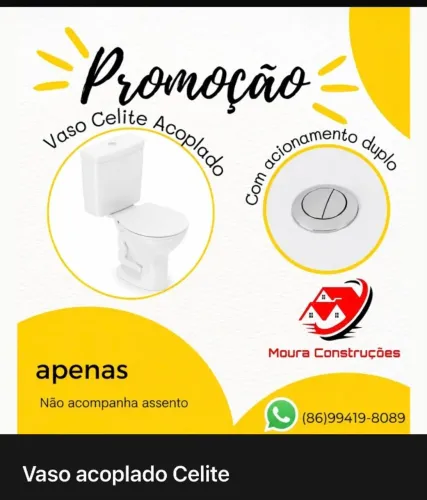 Vaso Sanitário Acoplado Celite Duplo Acionamento