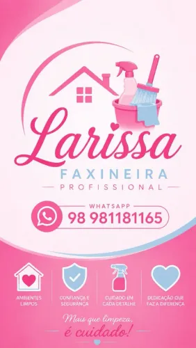 Faxineira profissional organizada