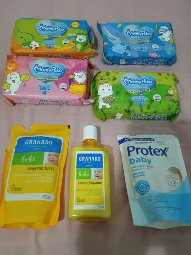 Kit de higiene produtos novos