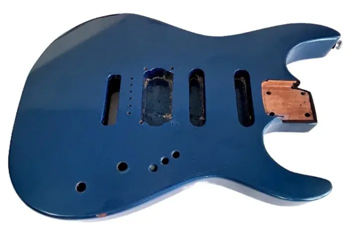Corpo de Stratocaster em madeira de mogno HB SC SC Azul Metálico