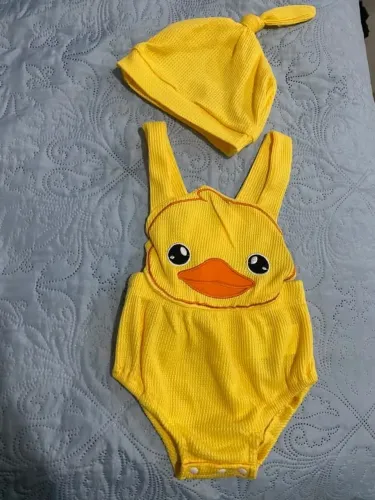 Macacão patinho para bebê