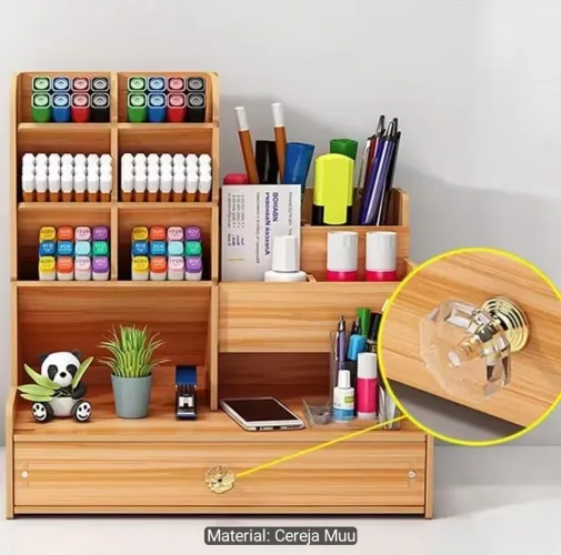 Organizador de mesa MDF para escritório