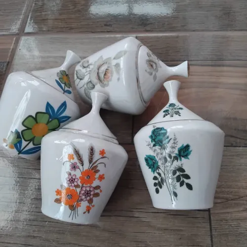 Açucareiros porcelana pozzani antigos