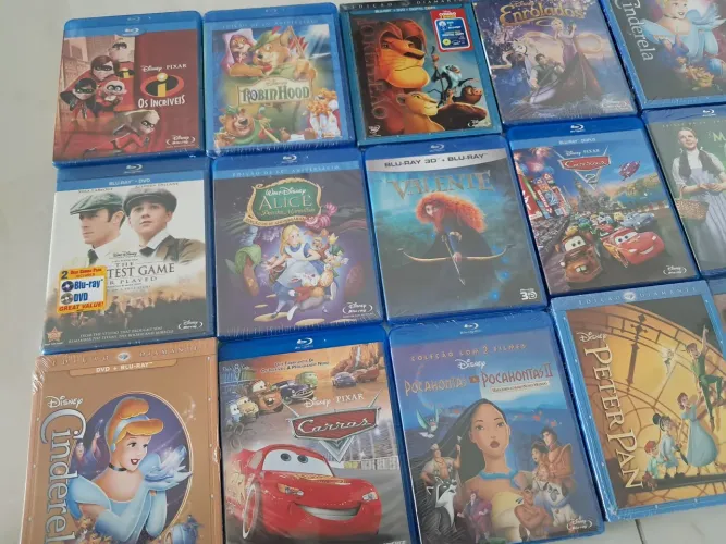 Pack Blu-Rays Disney com 23 Títulos