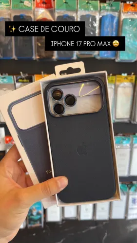 CASES DE COURO PARA IPHONE 17 PRO MAX