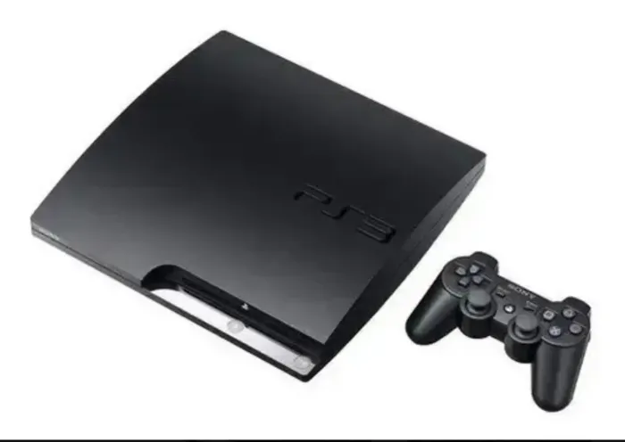 Ps3 slim 160GB, com 1 controle e 40 jogos no hd