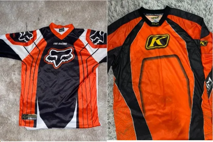 2 Camisetas 1 Fox Performance e 1 Klin Americana USA offroad motocros