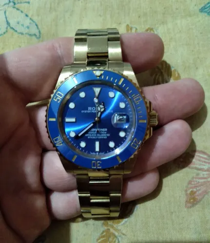 Relógio Rolex Submariner Dourado Automático