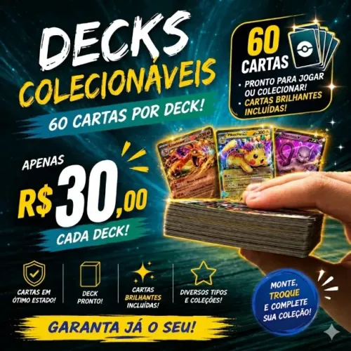 Deck 60 Cartas original Pokemon
