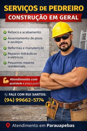 Serviço de pedreiro em geral 