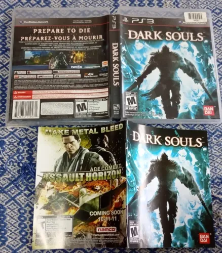Somente Estojo Capa E Manual Dark Souls PS3 Original