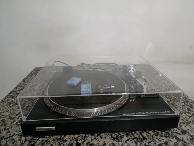 Toca disco Pioneer pl516x e cápsula e agulha Shure VINTAGE