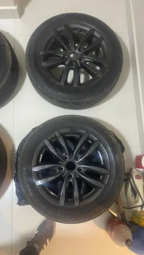 Rodas Aro 16 5x114 Pneus 195/60 meia vida 