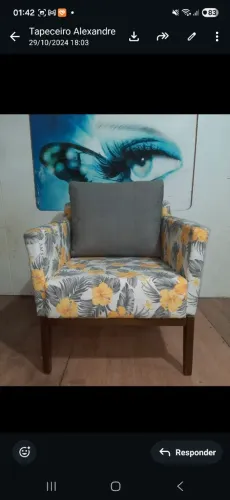 Poltrona 1 lugar com almofada e duas capas