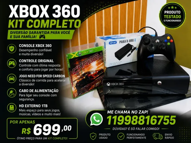 Xbox 360 em perfeito estado 