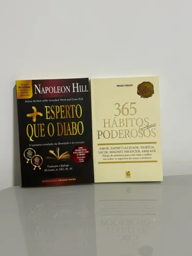 Kit 2 livros-Desenvolvimento pessoal e mudanças de hábitos.