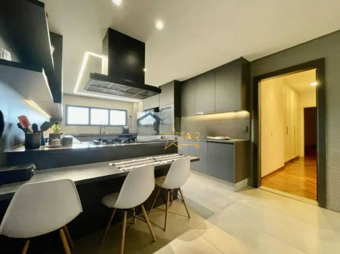 Apartamento mobiliado para locação, 4 suites e 5 vagas no Reserva Casa Grande, Alto da Boa