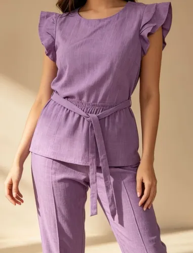 Conjunto lilás feminino (P)