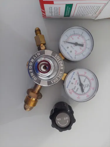Regulador de Pressão Soldax RI-40 N2 Bronze.