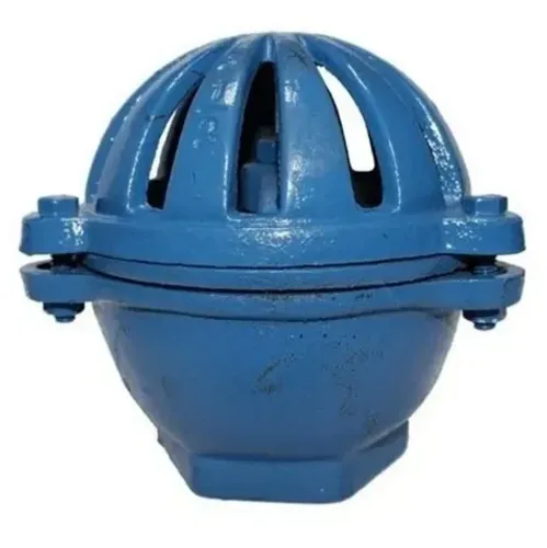Válvula Sucção Cebola Pé de Ferro Fundido azul - 6" polegadas