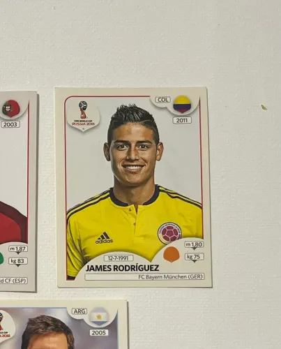 Figurinha James Rodrígues Copa 2018