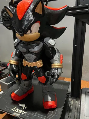 Shadow Batman 3D !!! Boneco Sonic Decoração 32 cm novo