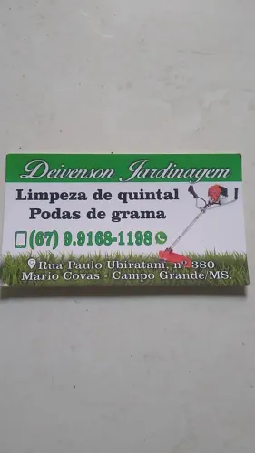 Estou na limpeza de quinta de grama des de 2012