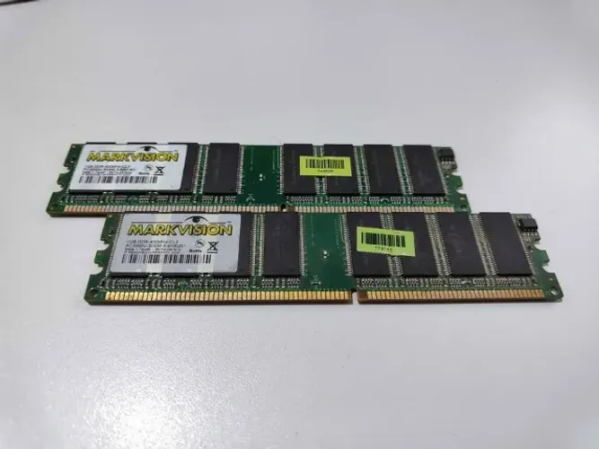 2x Memória DDR-400Mhz 1Gb Markvision | CL3 PC3200U