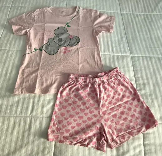 Pijama Infantil de Verão Coala Tam. 08 - Leve e Confortável | R$15