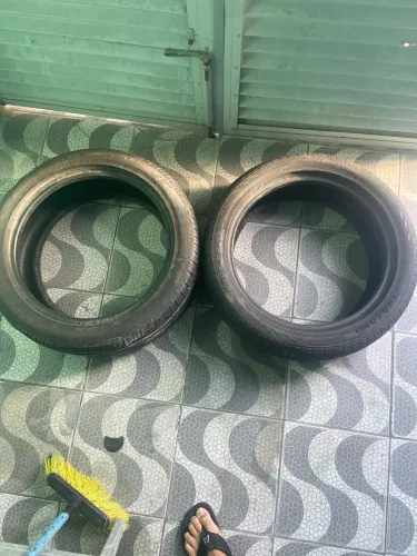 2 pneus aro 17 estado de novo pra vender logo