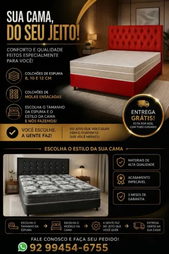 Venda de camas com entrega grátis 