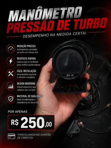 Manômetro pressão de turbo digital