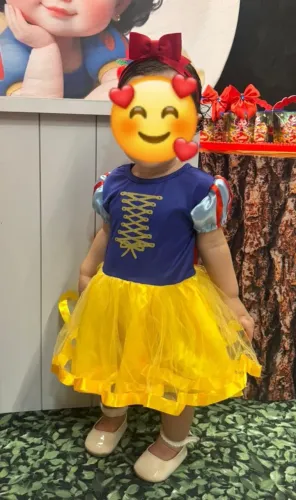 Vestido branca de neve 1 ano