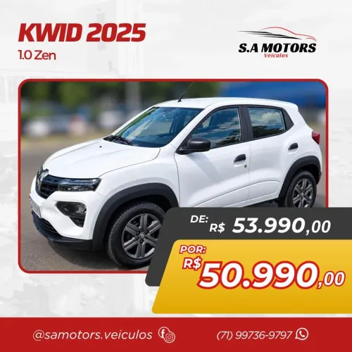 Renault Kwid Zen 1.0 Flex 12V 5P Mec. 2025
